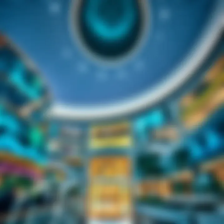 Architectural Marvel: Mall of the Emirates An architectural marvel depicting the Mall of the Emirates