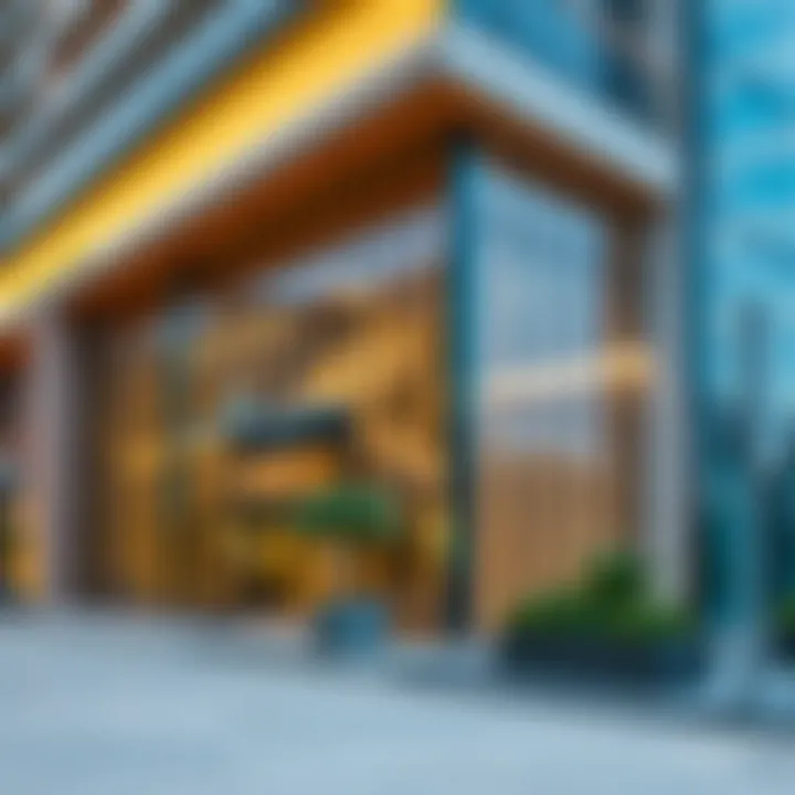 Modern Aesthetics of MBL JLT Architectural design of MBL JLT showcasing modern aesthetics