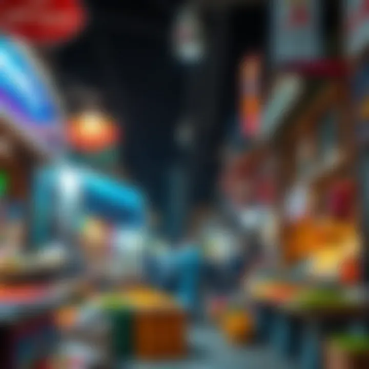 Vibrant Marketplace in the Heart of Muwaileh Vibrant local market scene in Muwaileh