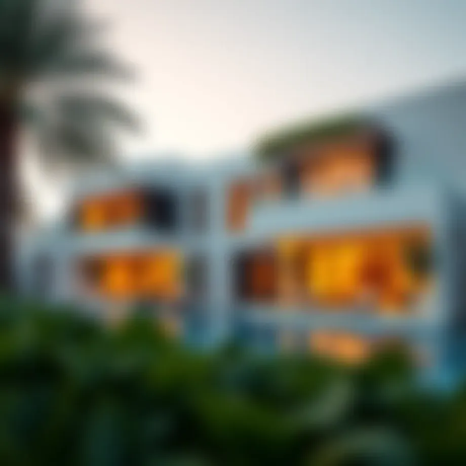 Elegant exterior view of Nikki Beach Villa showcasing contemporary architecture