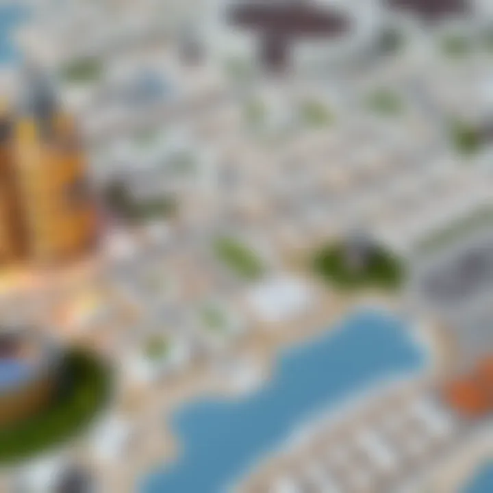Map of Al Rigga highlighting rental areas and amenities