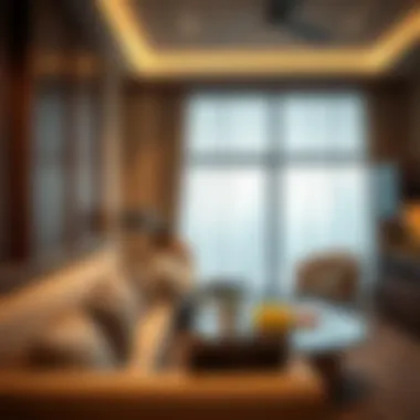 Tailored Spaces for the Business Traveler in Deira Business traveler enjoying a comfortable workspace in a hotel