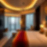 Luxurious hotel room with modern decor in Deira