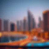 Luxurious skyline view of Dubai showcasing modern architecture