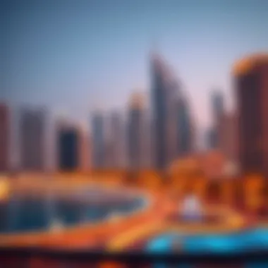 Luxurious skyline view of Dubai showcasing modern architecture