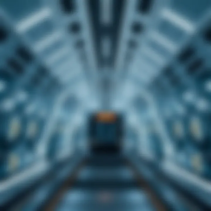 Futuristic Interior of Dubai Frame Metro Station Interior design of the Dubai Frame Metro Station with futuristic elements