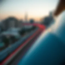 Panoramic view of the Dubai Metro Red Line
