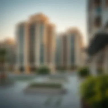 Residential Buildings in Town Square Modern residential buildings in Town Square reflecting Nshama's urban vision