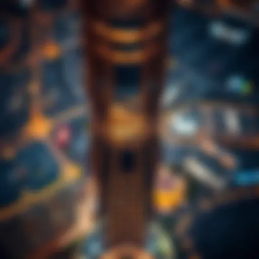 Aerial view of the Festival Office Tower showcasing its unique architectural design
