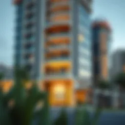 Ghalia Tower exterior showcasing modern architecture