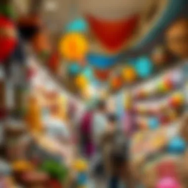 Cultural Market in Dubai Vibrant marketplace filled with diverse cultural goods