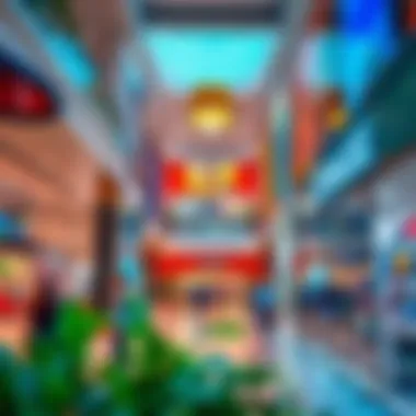 Vibrant Retail Atmosphere at Madinat Zayed Interior shot highlighting diverse retail stores within the shopping centre