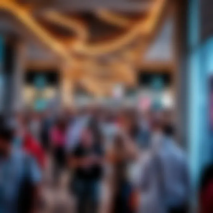 Thriving Visitor Experience at Madinat Zayed Crowd enjoying their shopping experience in the bustling centre