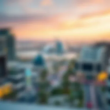 Overview of Mirdif area showcasing real estate trends and investment