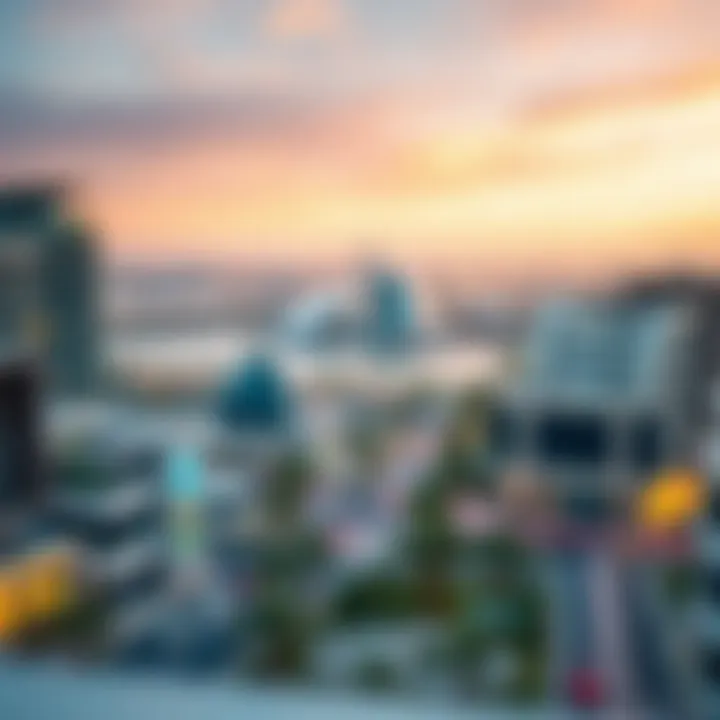 Overview of Mirdif area showcasing real estate trends and investment