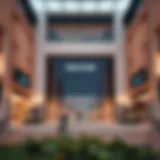 Scenic view of Nakheel Mall entrance showcasing its architectural beauty