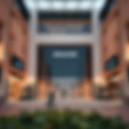 Scenic view of Nakheel Mall entrance showcasing its architectural beauty