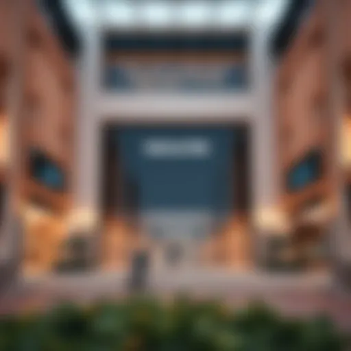 Scenic view of Nakheel Mall entrance showcasing its architectural beauty