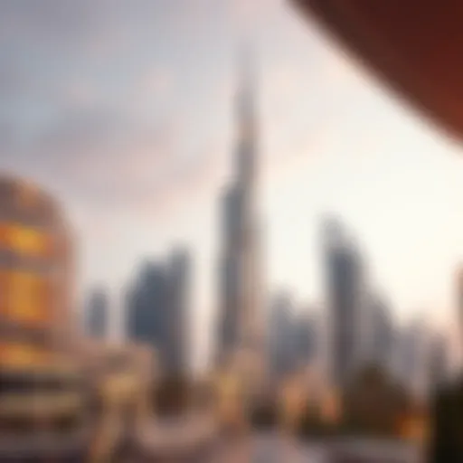 Luxurious Dubai Skyline Luxurious Dubai skyline showcasing modern architecture