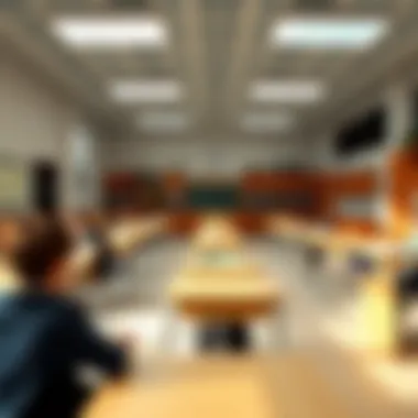 Classroom Environment with Diverse Learning Activities Classroom environment showcasing diverse learning activities