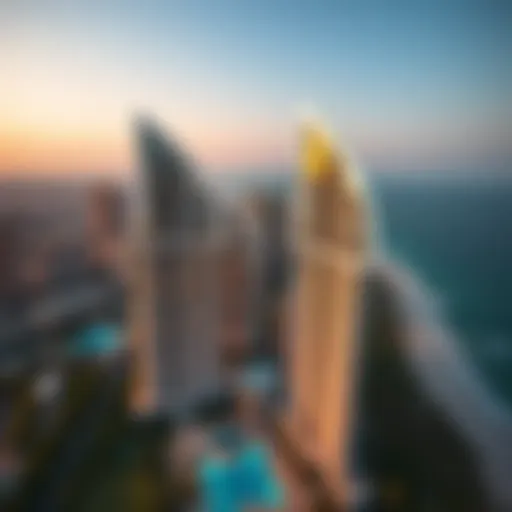 Aerial View of Palm Towers Aerial view of Palm Towers showcasing its stunning architecture.
