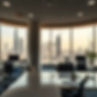 Modern Workspaces in the UAE A skyline view of Dubai showcasing modern architecture