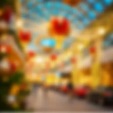 Festive Atmosphere in UAE Festive decorations showcasing the spirit of UAE holidays