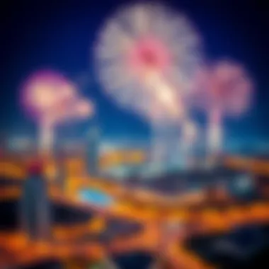 Fireworks Display Over UAE Stunning fireworks illuminating the UAE skyline during celebrations