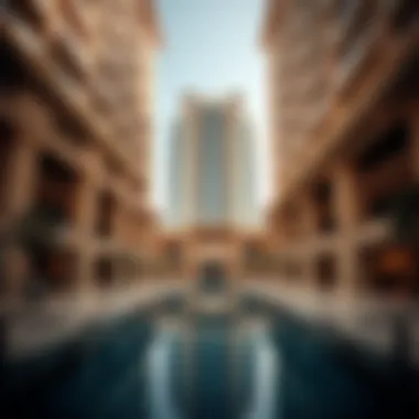 Architectural details showcasing the elegance of Sahara Towers