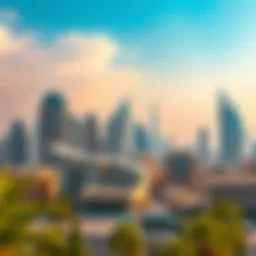 A panoramic view of Dubai's skyline showcasing modern architecture