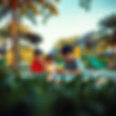 Playful Moments in The Greens Park Children playing in the playground area of The Greens Park