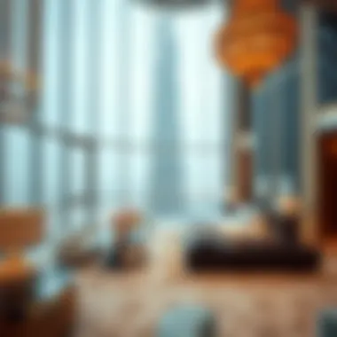 Luxurious interior design of the top floor in Burj Khalifa