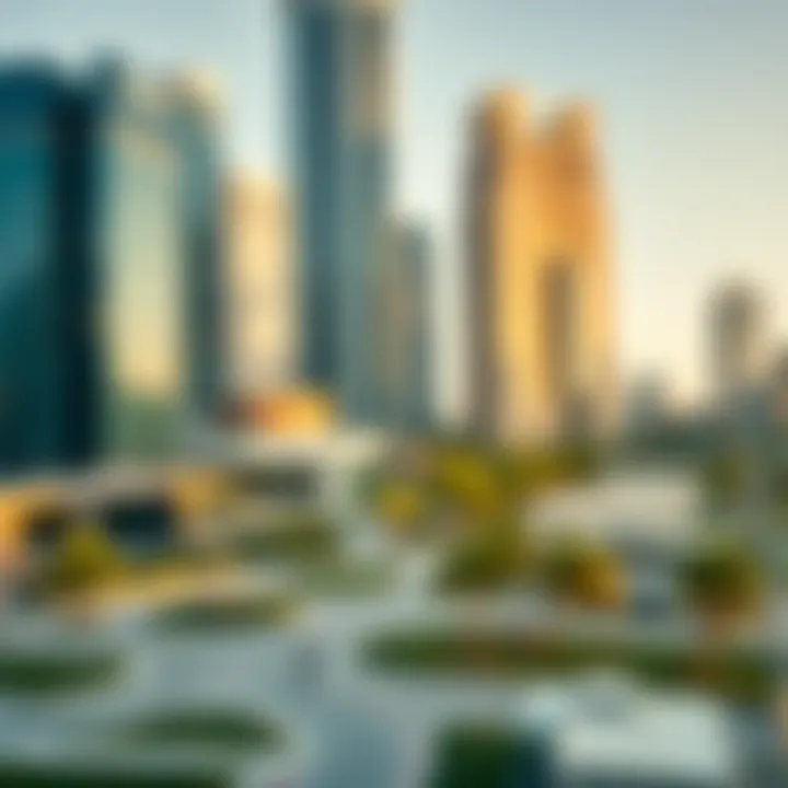 An infographic detailing the benefits of business parks for urban development