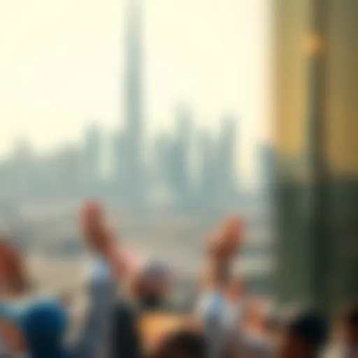 Dubai Skyline: A Hub of Opportunities Overview of Dubai skyline with construction