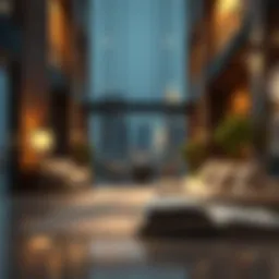 Illustration depicting the concept of escrow accounts in Dubai real estate transactions