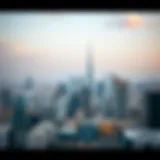 A detailed view of Dubai's skyline with real estate developments