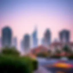 Dubai skyline with residential buildings symbolizing rental properties