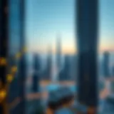 Skyline of Dubai showcasing modern apartments