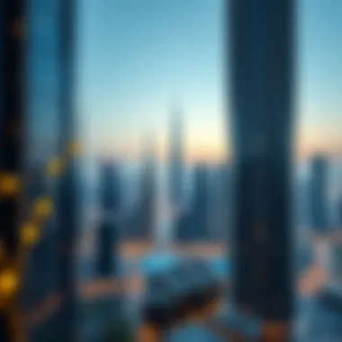 Skyline of Dubai showcasing modern apartments