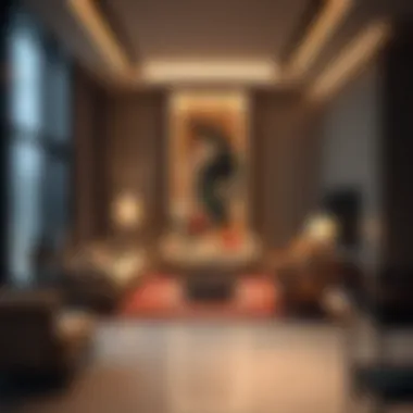 Luxurious Living Spaces in the Two Towers Luxurious interior of a residential unit in the Two Towers Building