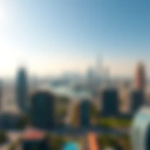 Overview of Dubai's skyline showcasing real estate