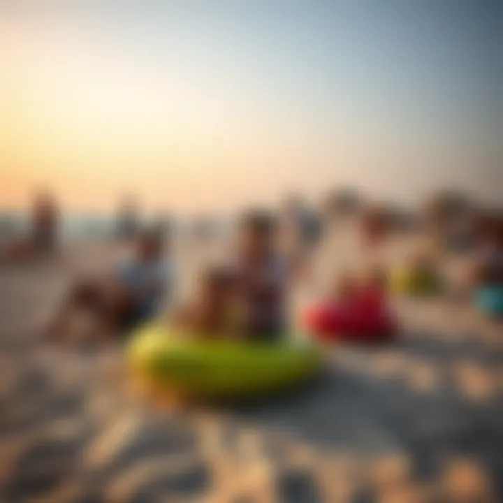 Recreational Activities at Zorah Beach Families enjoying various recreational activities at Zorah Beach